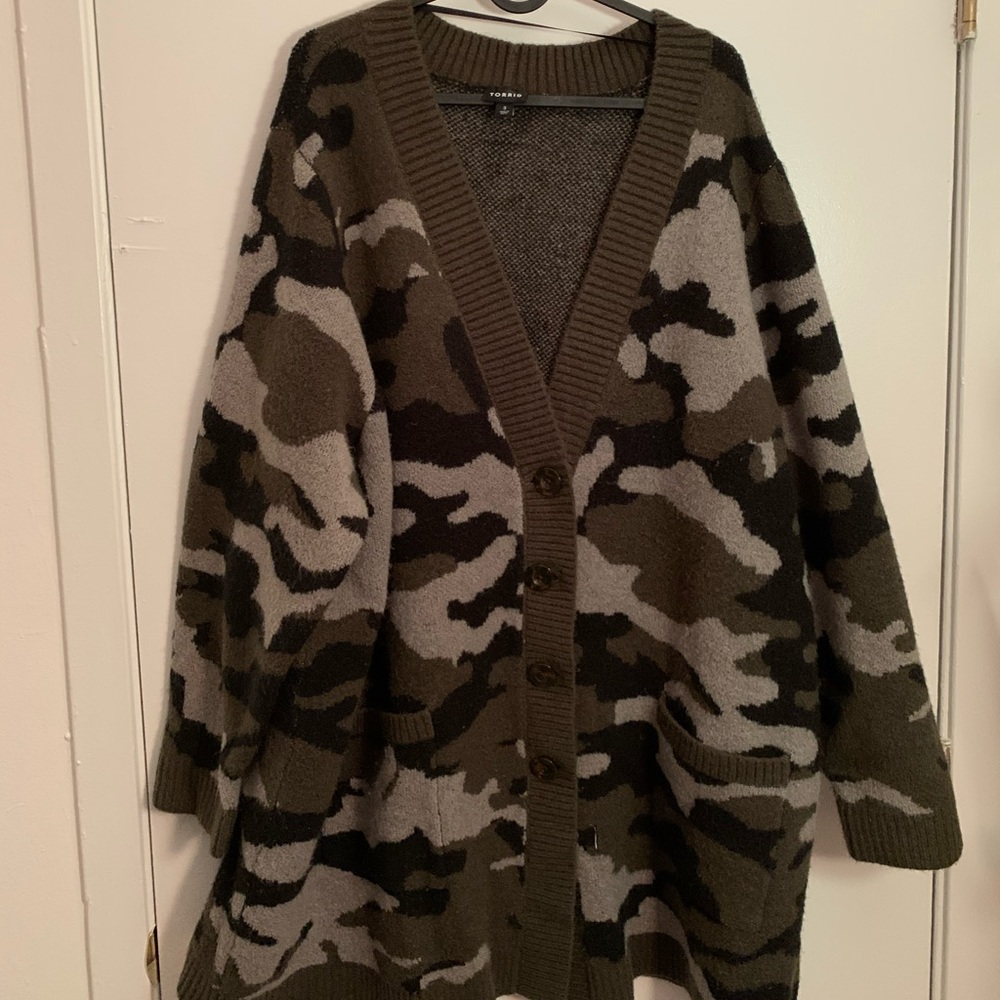 Camo Cardigan